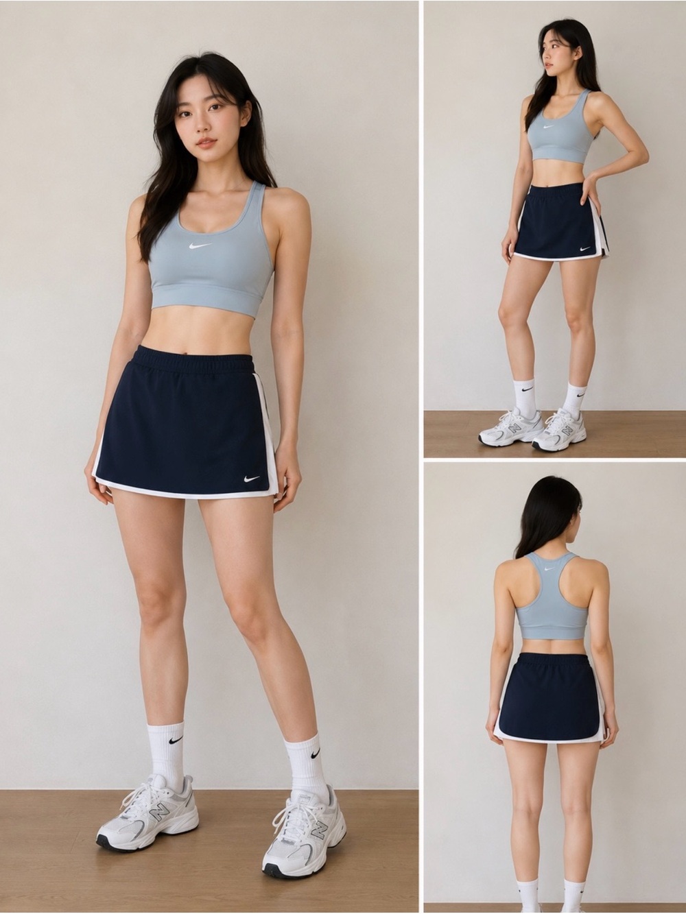 Nike Women's Navy Skort with White Trim